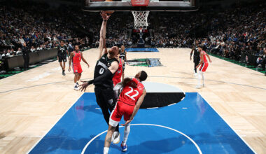 MINNEAPOLIS, MN - FEBRUARY 8: Donte DiVincenzo #0 of the Minnesota Timberwolves shoots the ball during the game against the LA Clippers on February 8, 2026 at Target Center in Minneapolis, Minnesota. NOTE TO USER: User expressly acknowledges and agrees that, by downloading and or using this Photograph, user is consenting to the terms and conditions of the Getty Images License Agreement. Mandatory Copyright Notice: Copyright 2026 NBAE (Photo by David Sherman/NBAE via Getty Images)