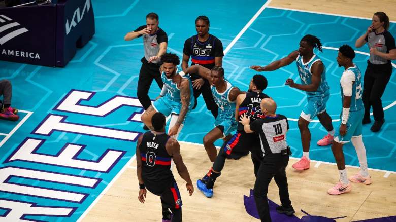 The Detroit Pistons and Charlotte Hornets.