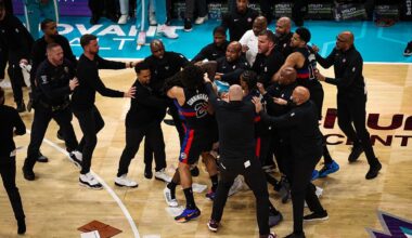 Confrontation between Jalen Duren, Moussa Diabaté sparks Pistons-Hornets brawl