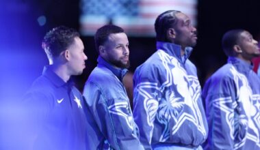 Steph Curry rocks Klay Thompson shoes at NBA All-Star Game – NBC Bay Area