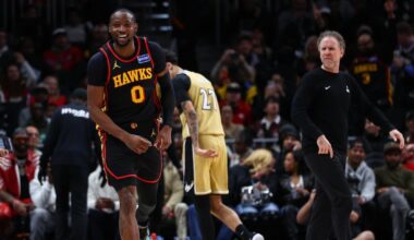 Jonathan Kuminga all smiles in 'great' debut for Atlanta Hawks