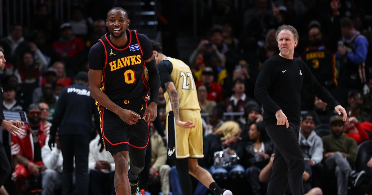 Jonathan Kuminga all smiles in 'great' debut for Atlanta Hawks