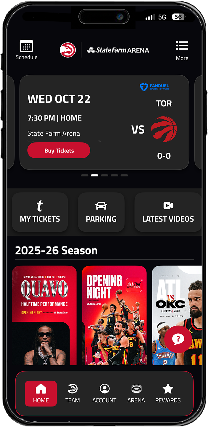 Atlanta Hawks + State Farm Arena App