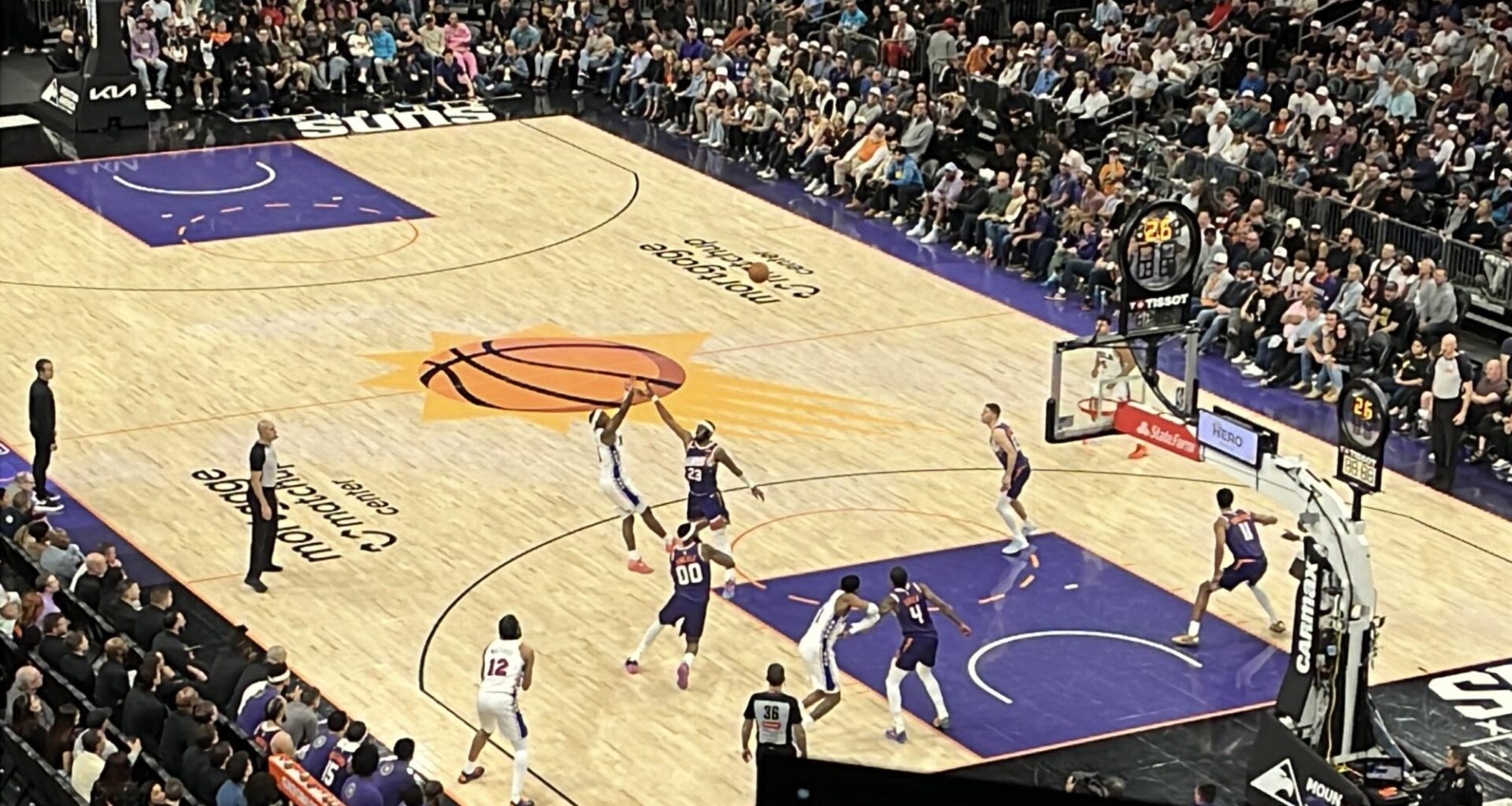 Suns lose to Philadelphia 109-103 in hard fought loss