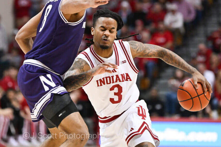 Photos from IU basketball’s 72-68 loss to Northwestern at Simon Skjodt Assembly Hall.