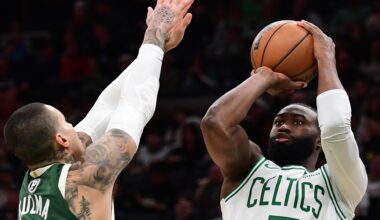 Celtics Blow Out Bucks Behind 57 Combined Points From Jaylen Brown, Anfernee Simons