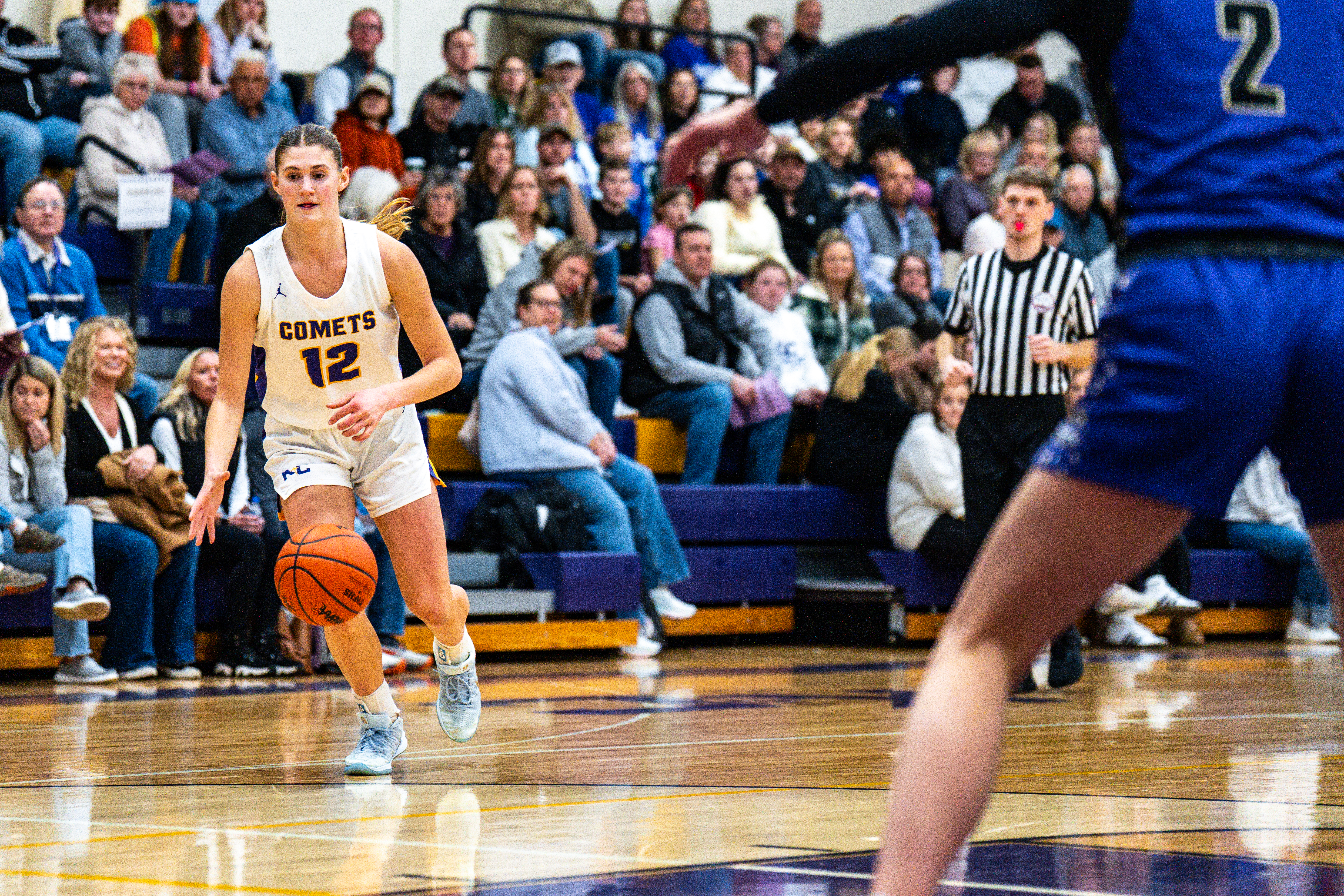 Scenes during a girls high school basketball game between Kalamazoo Christian and Schoolcraft at Kalamazoo Christian High School in Kalamazoo, Mich. on Friday, Feb. 13, 2026.