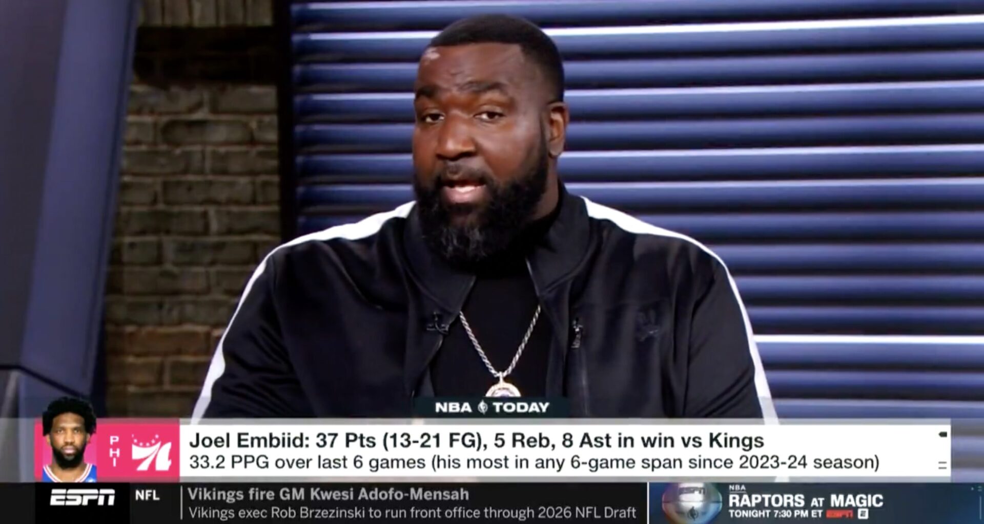 Kendrick Perkins offers apology to Joel Embiid, Daryl Morey