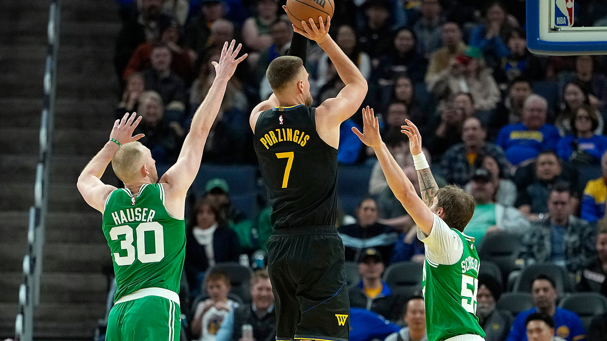 Kristaps Porzingis displays his potential in Warriors debut – NBC Bay Area