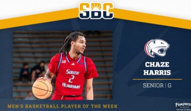 South Alabama’s Chaze Harris Collects Second Sun Belt Men’s Basketball Player of the Week Honor