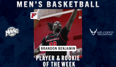 Fairfield’s Brandon Benjamin Sweeps Air Force Reserve MAAC Men’s Basketball Weekly Awards