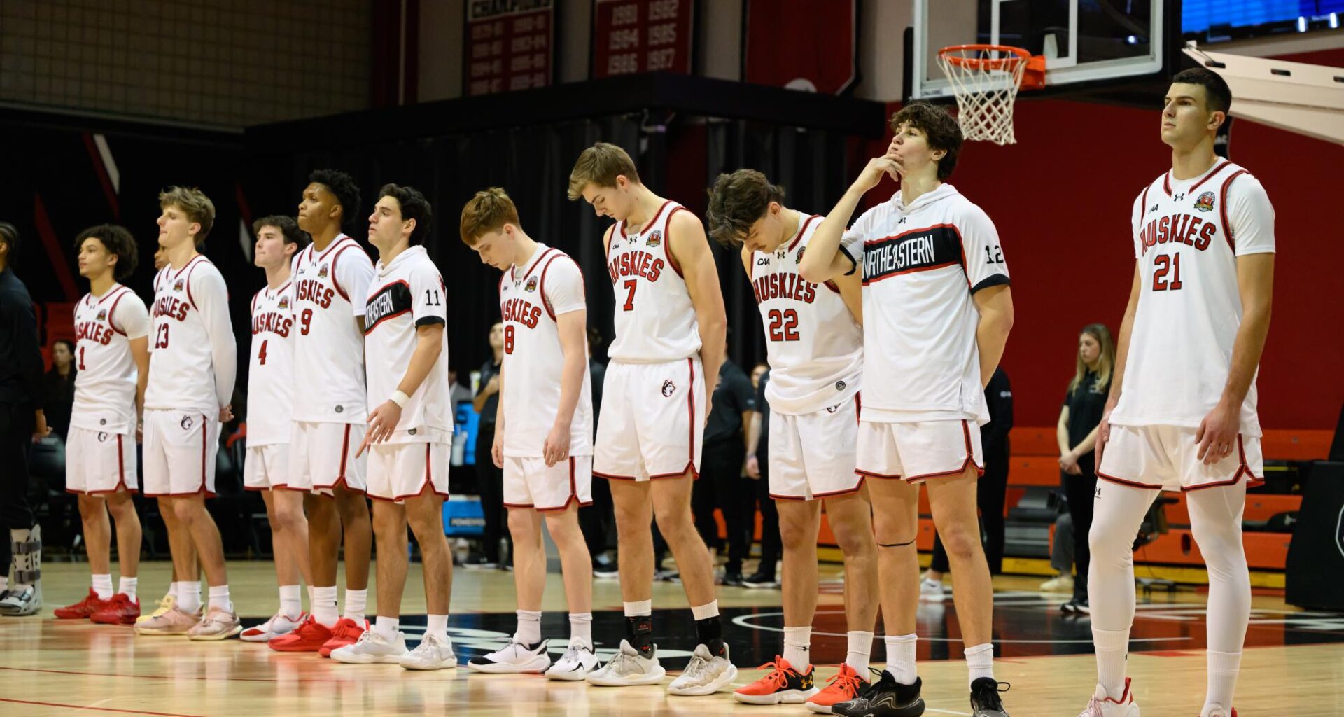 Spiraling Northeastern men’s basketball season has a silver lining