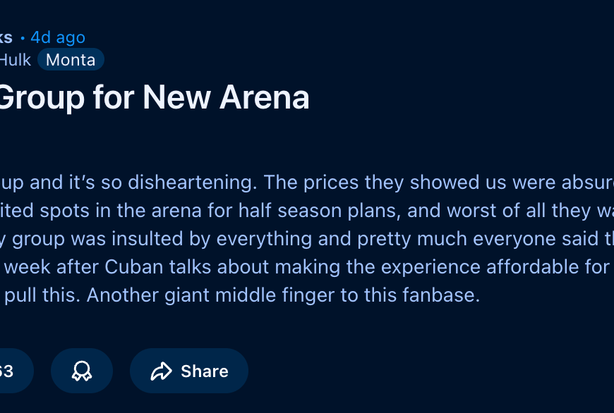 Reddit screenshot from r/Mavericks