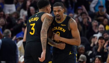 Short-handed Golden State delivers statement 128-117 win