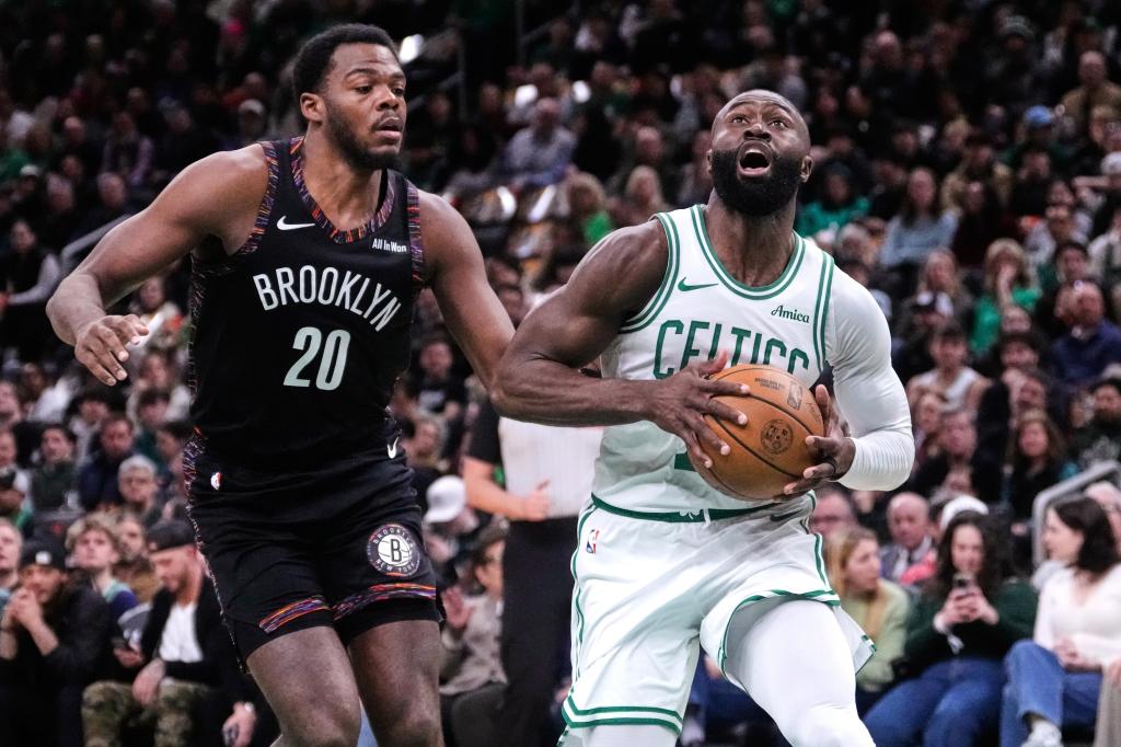 Jaylen Brown, Nikola Vucevic lead Celtics to historic blowout of Nets