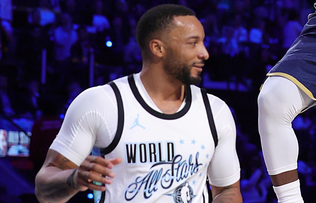 Miami Heat's Norman Powell falls twice in NBA All-Star debut