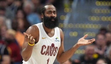 Cleveland Cavaliers finally get a full practice with James Harden coming out of All-Star break