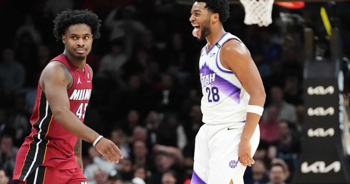 Brice Sensabaugh hits late three-pointer to lift Utah Jazz to win over Miami Heat