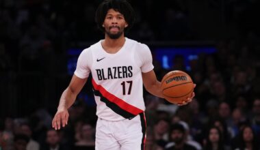 Portland Trail Blazers guard Shaedon Sharpe diagnosed with stress reaction in left fibula