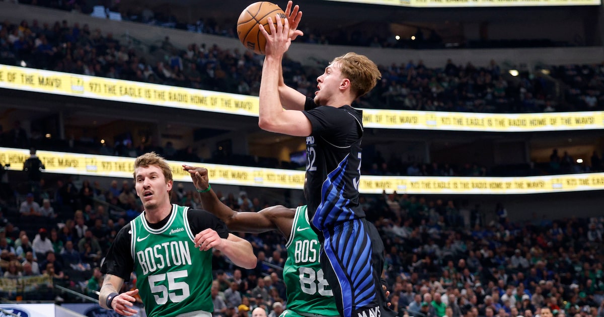 Mavericks hit new low vs. Celtics, but Cooper Flagg keeps flying with latest masterpiece