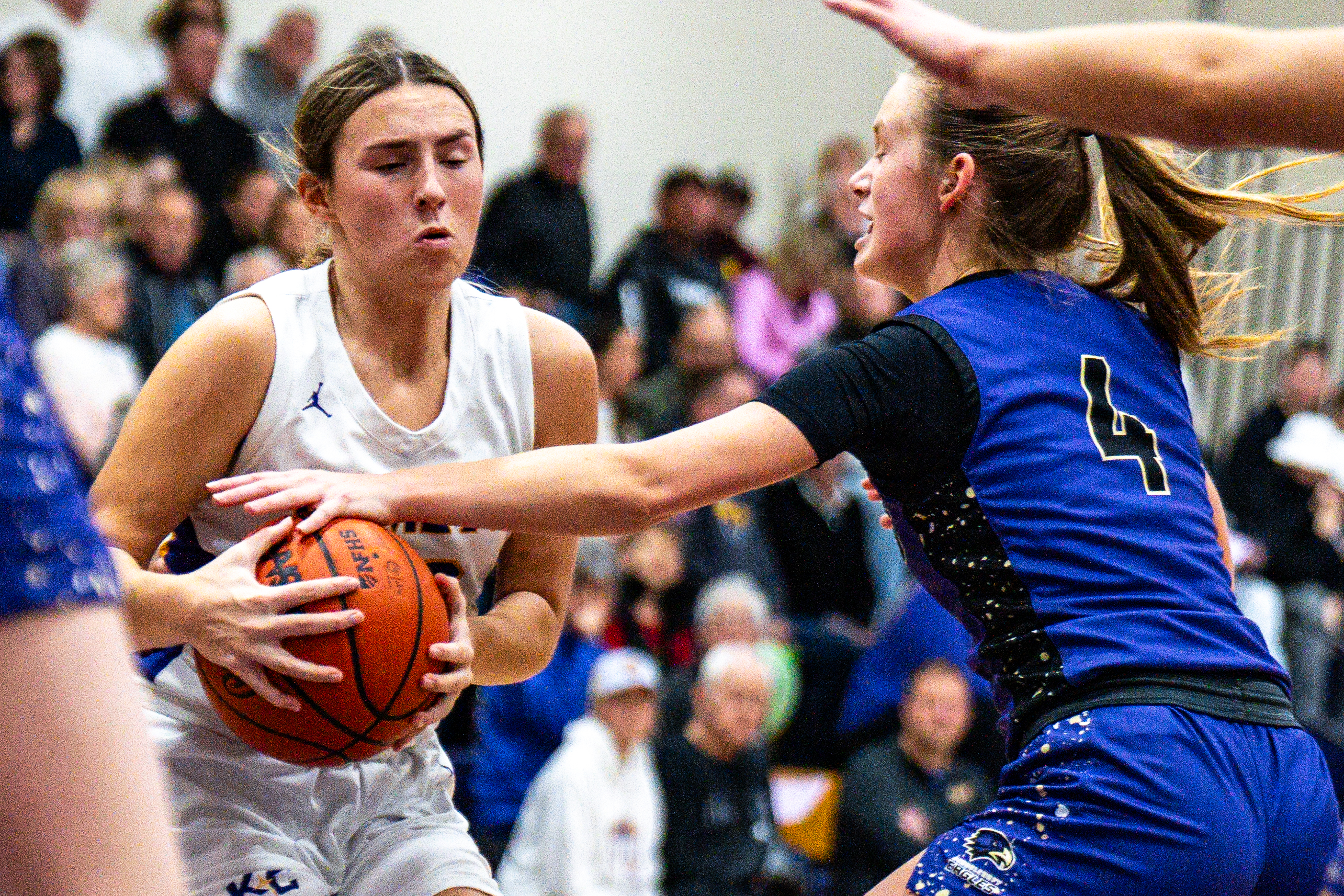 Scenes during a girls high school basketball game between Kalamazoo Christian and Schoolcraft at Kalamazoo Christian High School in Kalamazoo, Mich. on Friday, Feb. 13, 2026.