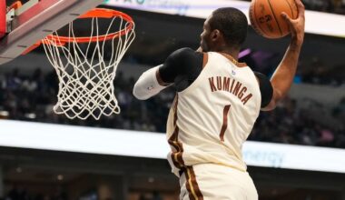 Atlanta Hawks’ new forward Jonathan Kuminga out through All-Star break with bone bruise in knee