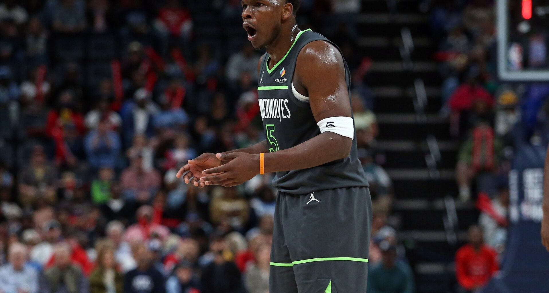 Stunned Anthony Edwards Reacts After Tyrese Maxey Punches A Poster Dunk On Him