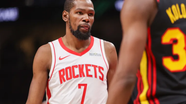 Rockets' Kevin Durant sets off Giannis Antetokounmpo's cheeky endorsement chase image