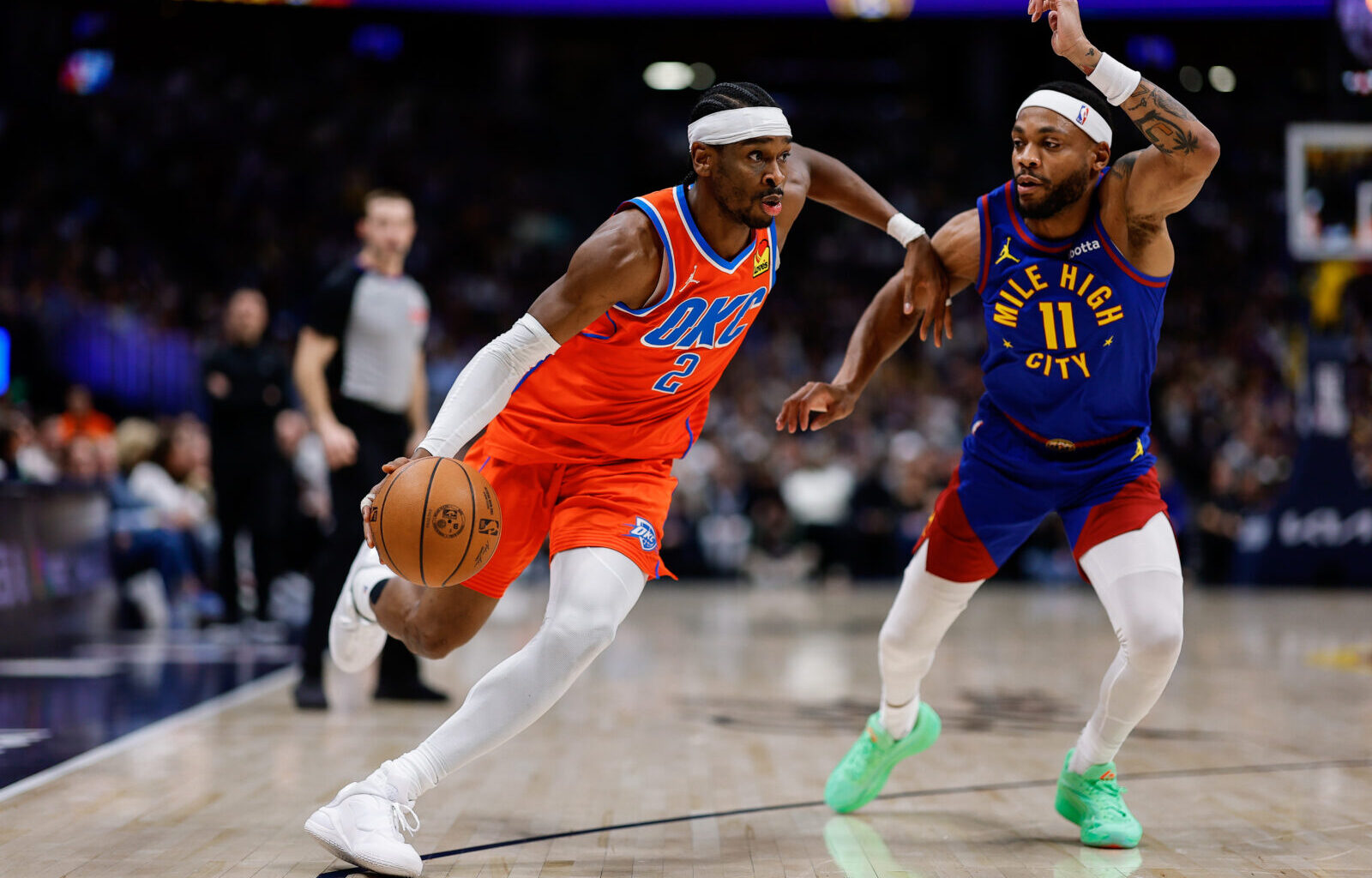 The Thunder put on a show from deep as they defeat the Nuggets 121-111