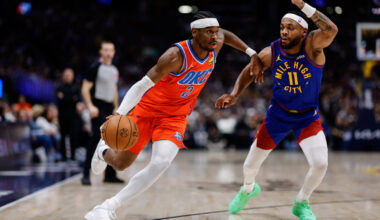 The Thunder put on a show from deep as they defeat the Nuggets 121-111