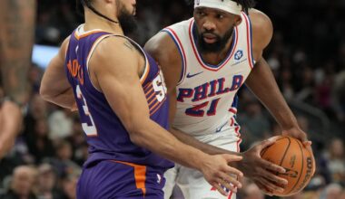 Joel Embiid questionable for Sixers-Trail Blazers on Monday