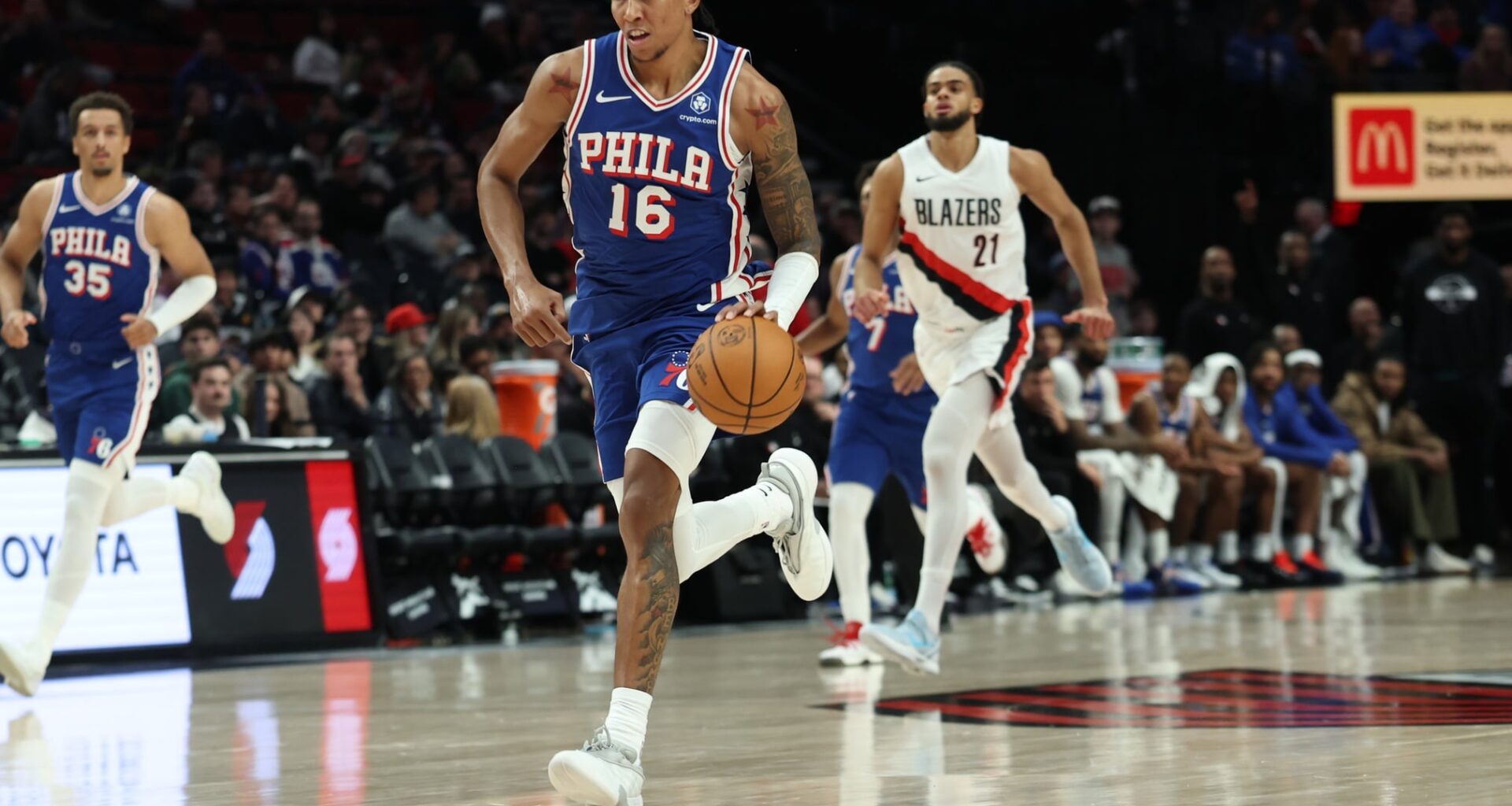 The Philadelphia 76ers have potentially 3 open roster spots.