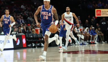 The Philadelphia 76ers have potentially 3 open roster spots.