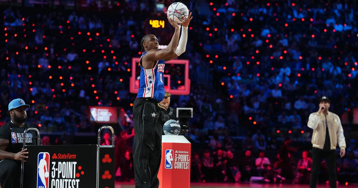 Sixers guard Tyrese Maxey eliminated in first round of 2026 NBA 3-Point Contest