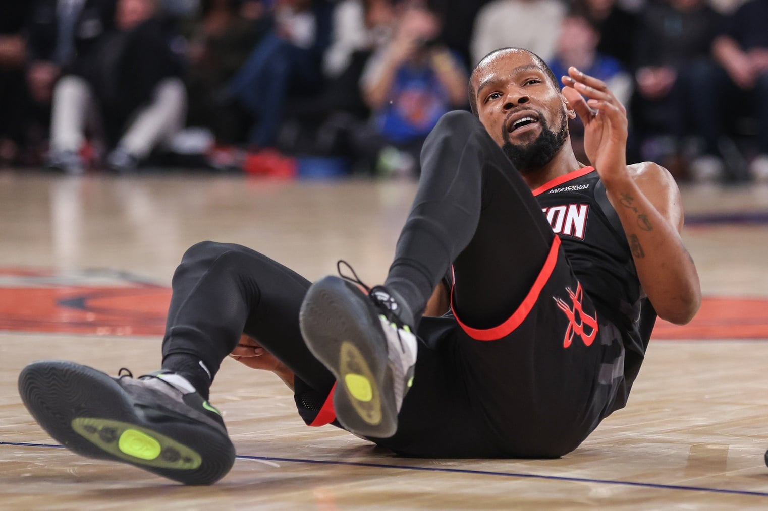 Kevin Durant contributes to low Rockets' player speed.