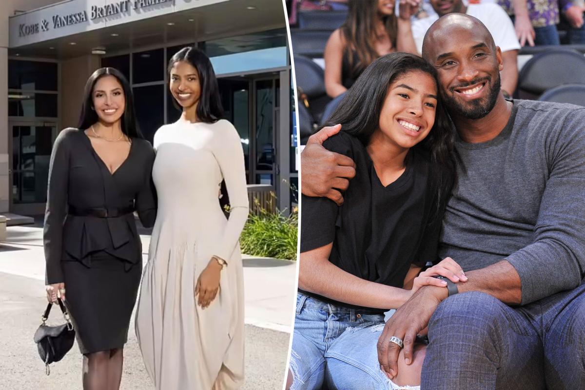 Vanessa Bryant honors Kobe, Gianna with family court unveiling at Hoag Hospital