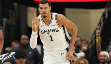 Wembanyama, Thompson Named Defensive Players Of The Month