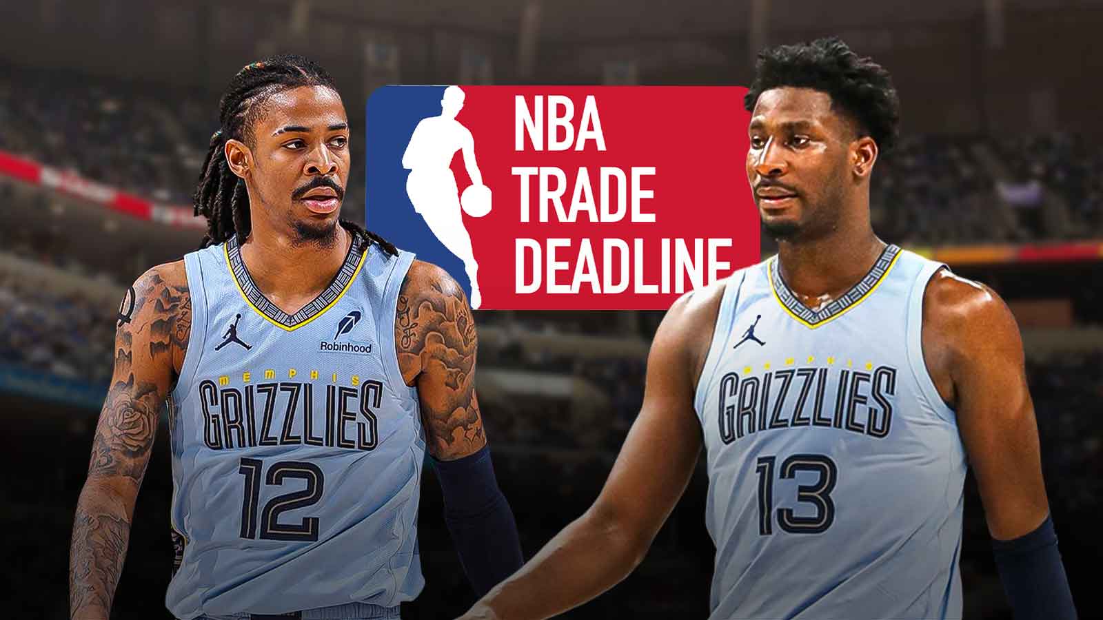 Grizzlies teammates Jaren Jackson Jr., Ja Morant, NBA Trade Deadline logo
