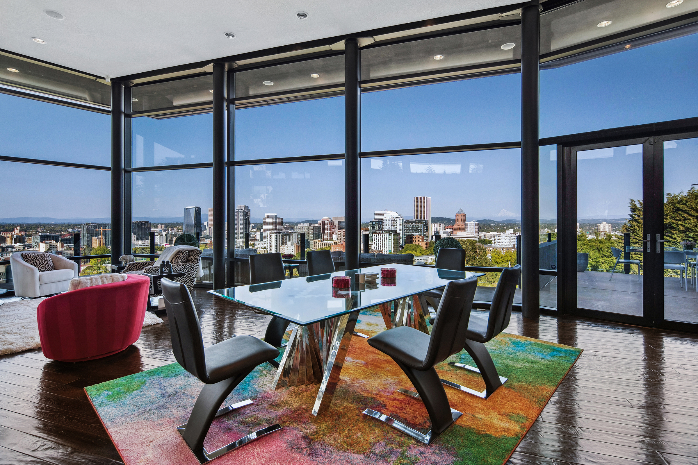 A hilltop Portland mansion once owned by former Trail Blazers guard Evan Turner at 1551 S.W. Upper Hall St. is for sale broker Terry Sprague of Luxe Forbes Global Properties. Steven R. Haning Photography