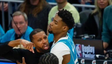 ‘It was fun. Next question.’ Hornets forward shrugs off chaotic on-court fight vs. Pistons