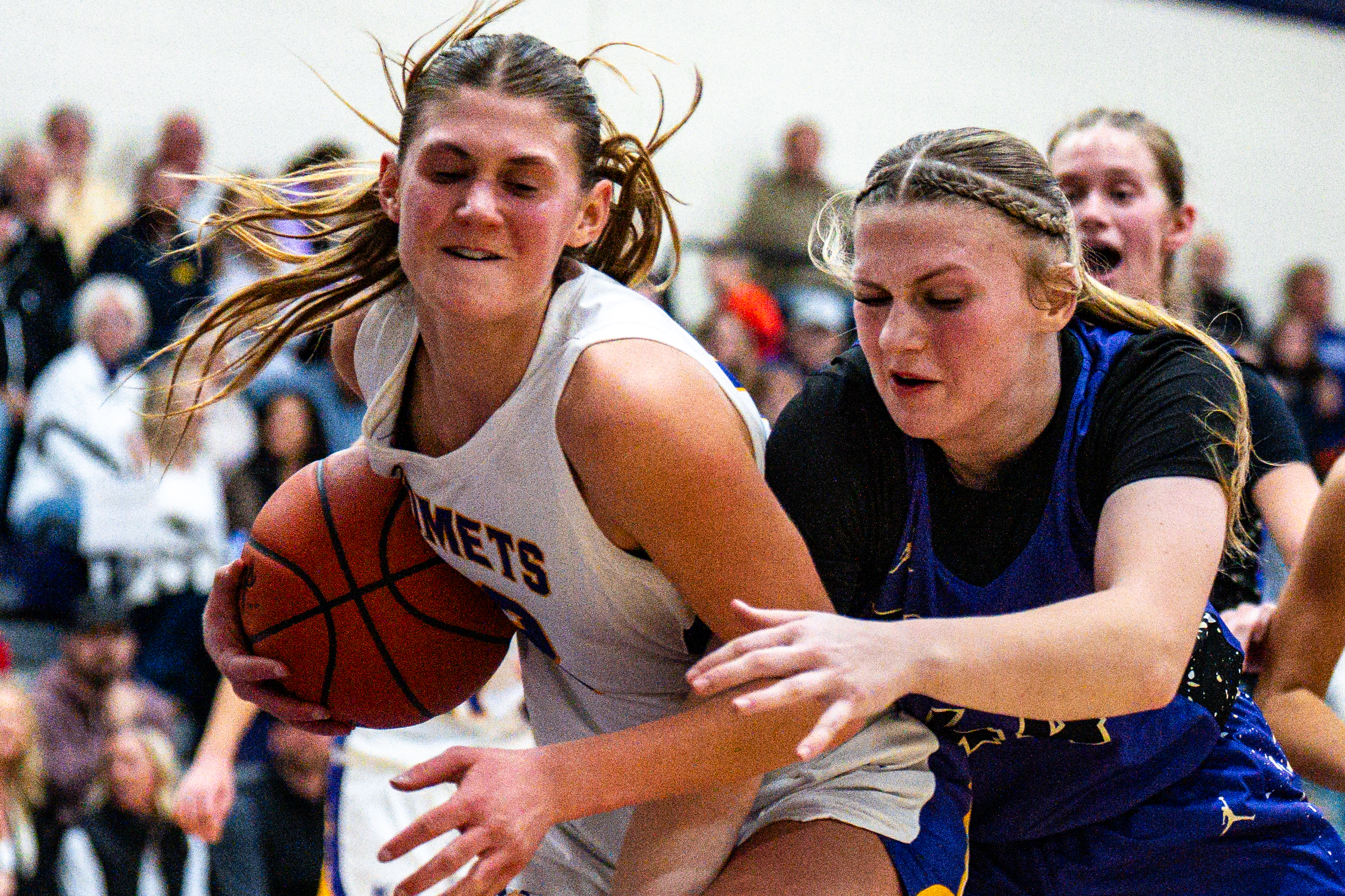 Scenes during a girls high school basketball game between Kalamazoo Christian and Schoolcraft at Kalamazoo Christian High School in Kalamazoo, Mich. on Friday, Feb. 13, 2026.