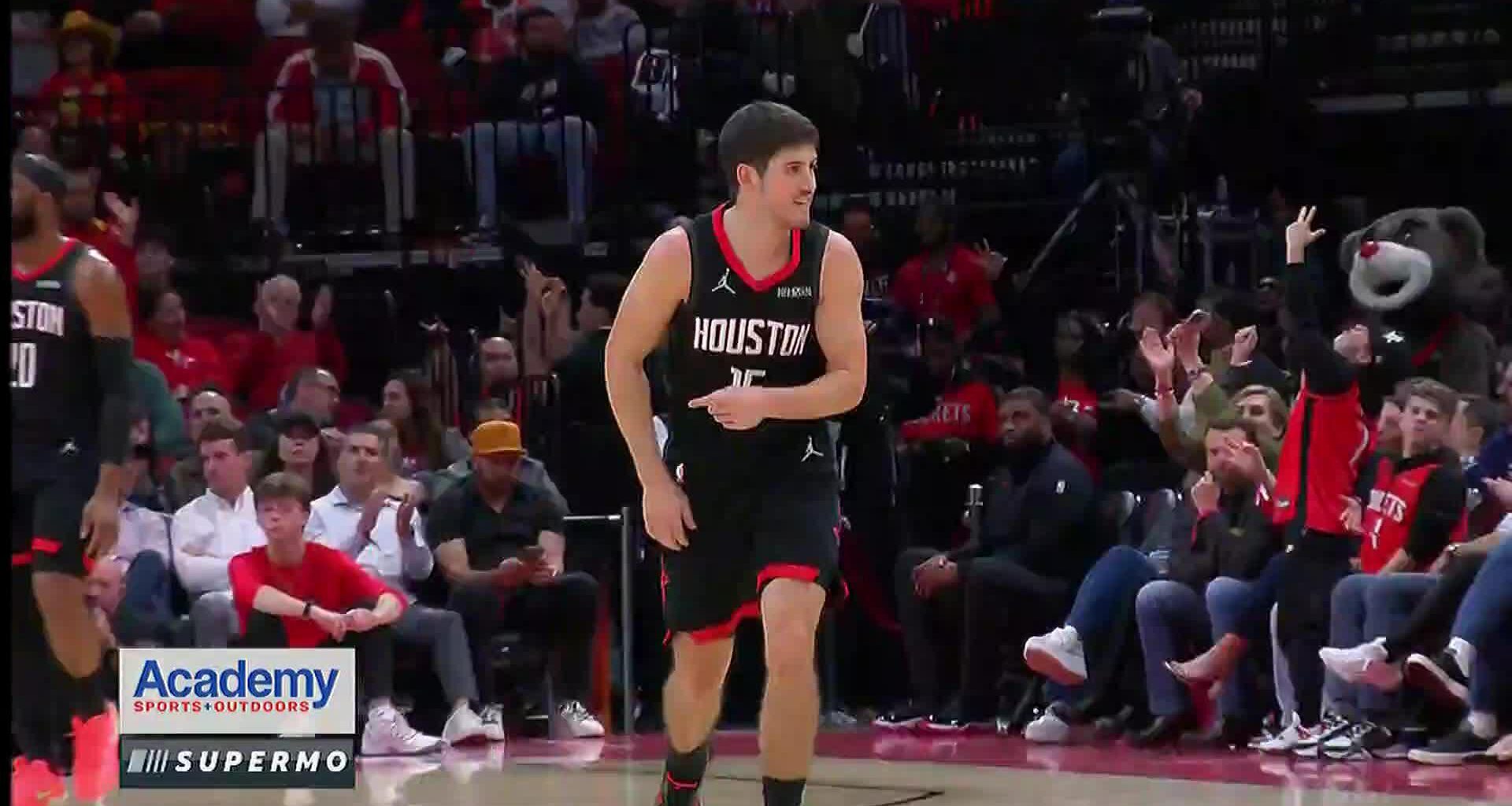 Sheppard makes 7 3s, Sengun has a triple-double as Rockets rout Kings 128-97