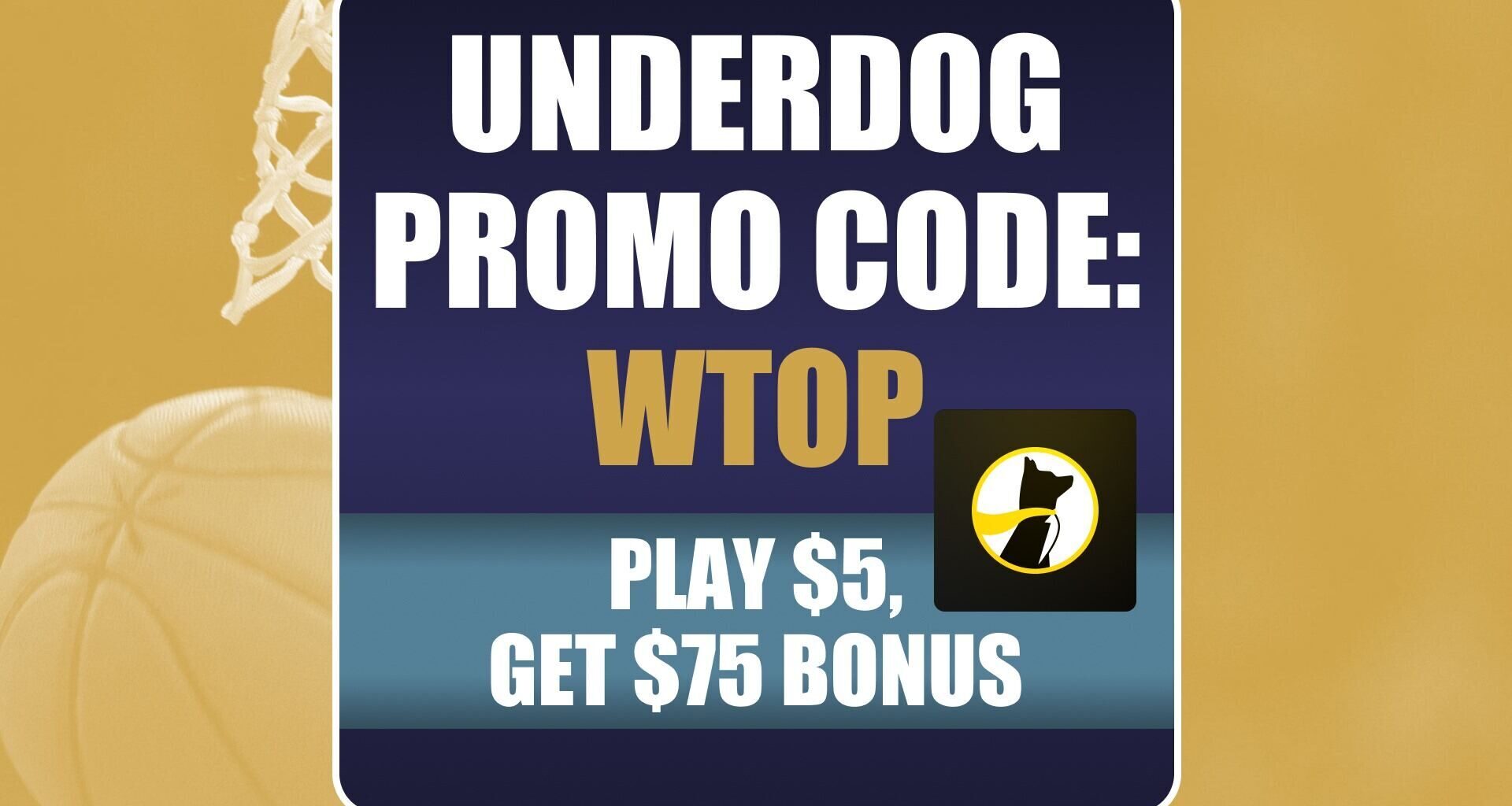 Underdog Promo Code WTOP: Get $75 Bonus for NBA Picks (Feb. 9)