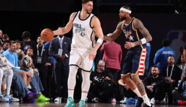 Alperen Sengun #28 of World Team looks to pass the ball during the game against the USA Stripes Team during the 75th NBA All-Star Game as part of the 2026 NBA All-Star Weekend at Intuit Dome in Inglewood, California, February 15, 2026.(AFP Photo)
