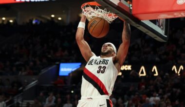 Sixers play without Embiid, Camara has career night as Portland surges to 135-118 victory