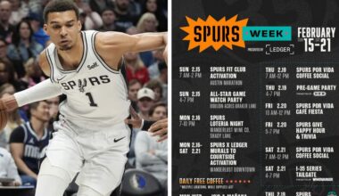 Changes for upcoming Spurs-Blazers game announced; Spurs Week Austin festivities