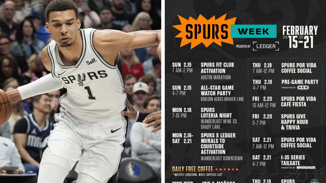 Changes for upcoming Spurs-Blazers game announced; Spurs Week Austin festivities