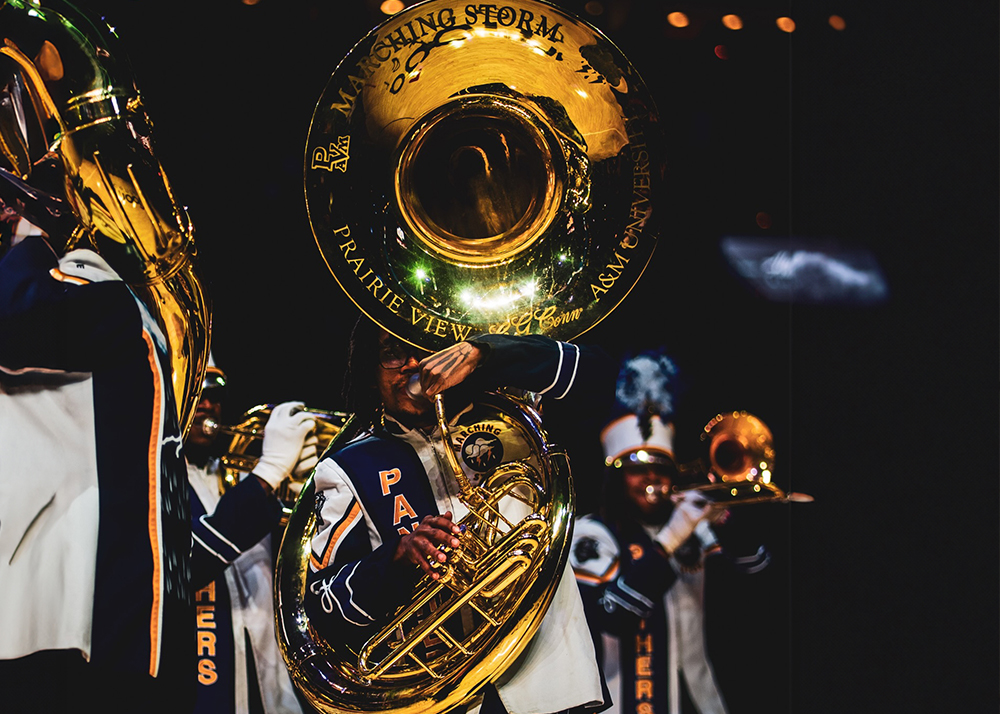PVAMU's Marching Storm featured in Trail Blazers’ HBCU celebration