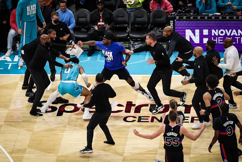 Miles Bridges and Isaiah Stewart on Feb. 9 David Jensen/Getty