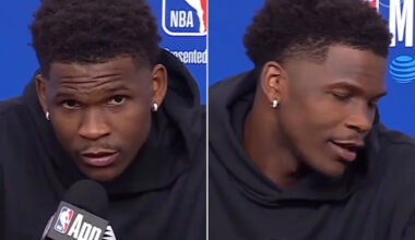Anthony Edwards Has Priceless Reaction to Being Named NBA’s 7th Hottest Player of All Time